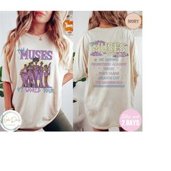 Retro Disney Hercules The Muses 97 World Tour Two-sided Shirt, Retro Disney Hercules Diva The Muses Song Concert Music,