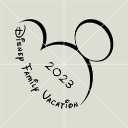 family vacation 2023 svg png instant download, printable design, cricut, cut file, vacation 2023 svg png, eps ai, family