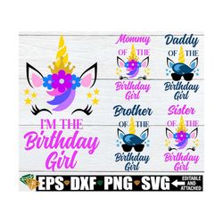 unicorn birthday. matching family unicorn birthday. cute unicorn birthday. unicorn family birthday. matching unicorn fam