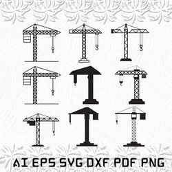 tower crane  svg, tower cranes svg, tower svg, crane, cranes, svg, ai, pdf, eps, svg, dxf, png