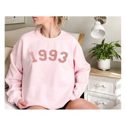 custom rose gold glitter birthday sweatshirt, glitter design birthday gift, rose gold birthday, birthday sweatshirt, cus