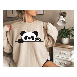 panda bear sweatshirt,panda bear shirt,panda mom shirt,pet lover shirts,animal lover unisex sweatshirt,graphic crewneck