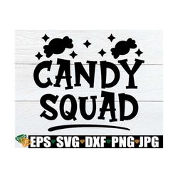 candy squad, halloween svg, halloween bag svg, candy collecting bag svg, kids halloween svg, matching trick or treat bag