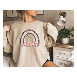 mama boho rainbow sweatshirt,mama sweatshirt,mom shirt,mother's day shirt, baby shower gift for mom,gift for new mama,ma