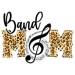 leopard band mom vector music logo svg