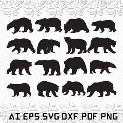 polar bear svg, polar bears svg, polar svg, animal, bear, svg, ai, pdf, eps, svg, dxf, png