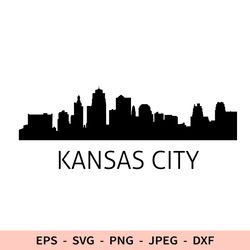 kansas city svg us state dxf file for cricut buildings silhouette city skyline svg usa clipart urban view cityscape