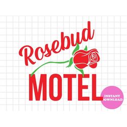 rosebud motel svg layered item, clipart, cricut, digital vector cut file, svg, png, dxf, eps, files