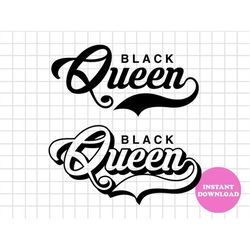 black queen svg layered item, clipart, cricut, digital vector cut file, svg, png, eps, dxf clip art files, instant downl