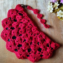 crochet half - circle bag pdf pattern