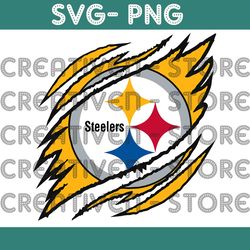 pittsburgh steelers ripped claw svg, pittsburgh steelers svg, steelers ripped claw svg, nfl ripped claw svg, nfl svg