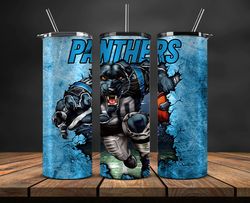 nfl tumbler png,panthers football png, football tumbler wrap 05