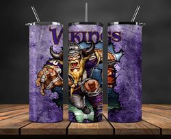 nfl tumbler png,vikings football png , football tumbler wrap 21