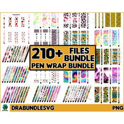 210 png pen wrap bundle, pen wrap sublimation designs, pen waterslide designs, pencil sublimation design, epoxy pen wrap