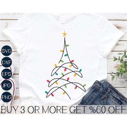 christmas tree svg, christmas lights svg, christmas png, merry christmas svg, popular svg files for cricut, sublimation