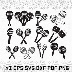 Maracas Pair svg, Maracas Pairs svg, Maracas svg, Pair, Pairs, SVG, ai, pdf, eps, svg, dxf, png