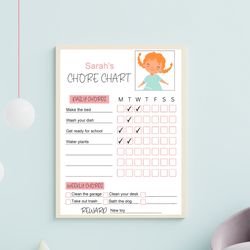 kids chore chart with photo printable reward chart editable, 6 templates, behavior chart, responsibility chart.