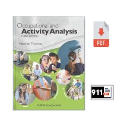 occupational and activity analysis third edition