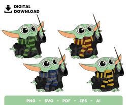 bundle layered svg, halloween svg, halloween grogu svg, wizard grogu svg, baby yoda, digital download, clipart, png, svg