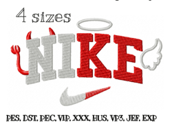 nike angel and demon nike embroidery design machine embroidery design