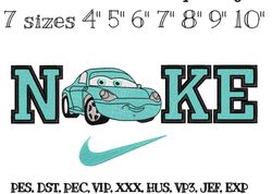 nike embroidery design car sally, machine embroidery files