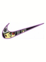 nike itachi embroidery design, anime uchiha swoosh, 3 sizes, machine embroidery files