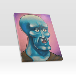 handsome squidward frame canvas print, wall art home decor