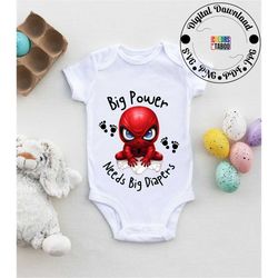 baby spiderman shirt | svg, png, newborn svg, toddler svg, baby boy svg, baby girl svg, baby shower svg, baby reveal svg