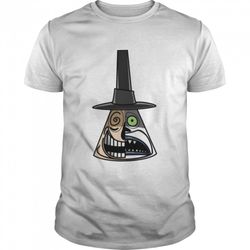 mr mayor wearing black hat scary halloween shirt