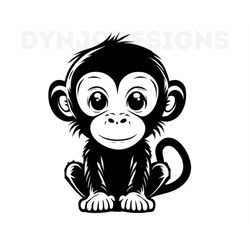 monkey svg, monkey clipart, monkey png, monkey head, monkey cut files for cricut , monkey silhouette, animals silhouette