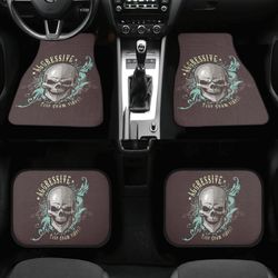 Back and Front Car Floor Mats Skeleton Car tuning