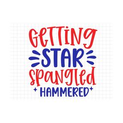 getting star spangled hammered svg, fourth of july svg, independence day, cut file, silhouette, patriotic svg, usa svg,