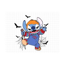 halloween costume svg, stitch chucky svg, halloween svg, stitch halloween svg, svg, png files for cricut sublimation, la