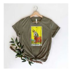 tarot card shirt, strength tarot card tee, tarot card gift, astrology boho hippie shirt, vintage tarot card shirt, cool