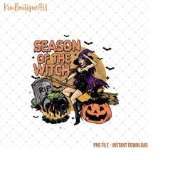 season of the witch png, retro halloween png, witchy halloween png, witch vibes png, spooky season png, pumpkin spice pn