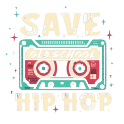 Vector t-shirt design Vintage retro night club distressed black style design, with the text: "save Old School hip Hop"