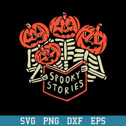 pumpkin spooky stories svg, halloween svg, png dxf eps digital file