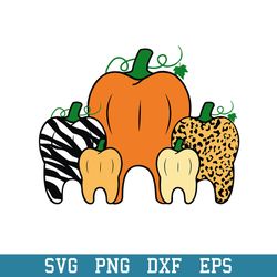 pumpkin teeth dental halloween svg, halloween svg, png dxf eps digital file
