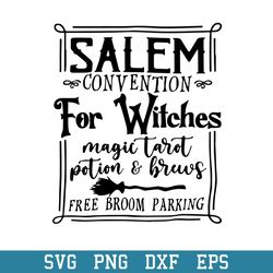salem convention for witches svg, halloween svg, png dxf eps digital file