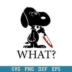 Snoopy What Horror Svg, Halloween Svg, Png Dxf Eps Digital File