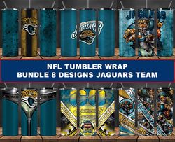 jaguars tumbler wrap , football tumbler png ,nfl tumbler wrap