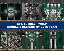 ny jets tumbler wrap , football tumbler png ,nfl tumbler wrap