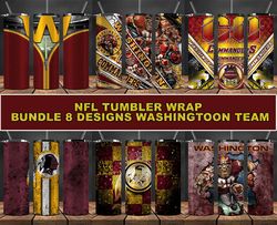 washington tumbler wrap , football tumbler png ,nfl tumbler wrap