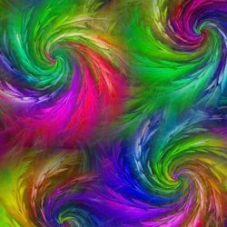 Swirling Light Feathers Pattern Tileable Repeating Pattern
