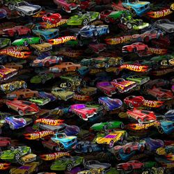 toy car collection 26 pattern tileable repeating pattern