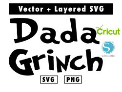 dada grinch svg and png files for cricut machine , anime svg , manga svg , goku svg