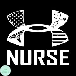 under armour nurse svg, nurse svg, caduceus svg