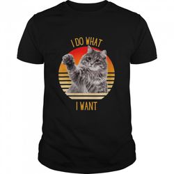 i do what i want cat shirt