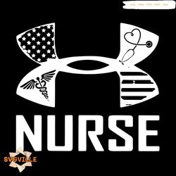 under armour nurse svg, nurse svg, caduceus svg