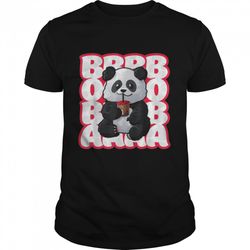 boba bubble tea drink cute kawaii panda bear shirt